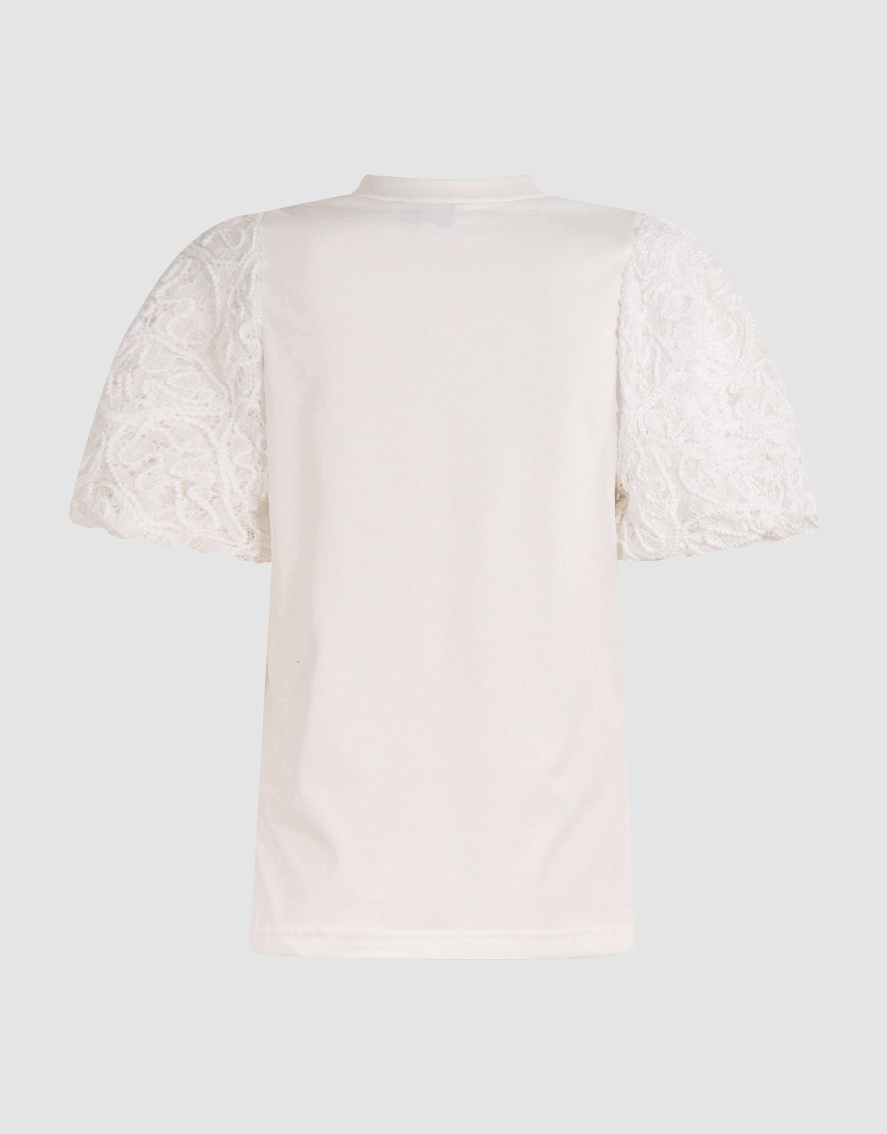 T-shirt mit Puff-Stickerei Weiß SHOEBY WOMEN