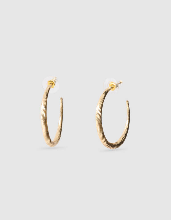Hammerd Hoop Ohrringe Gold SHOEBY ACCESSOIRES