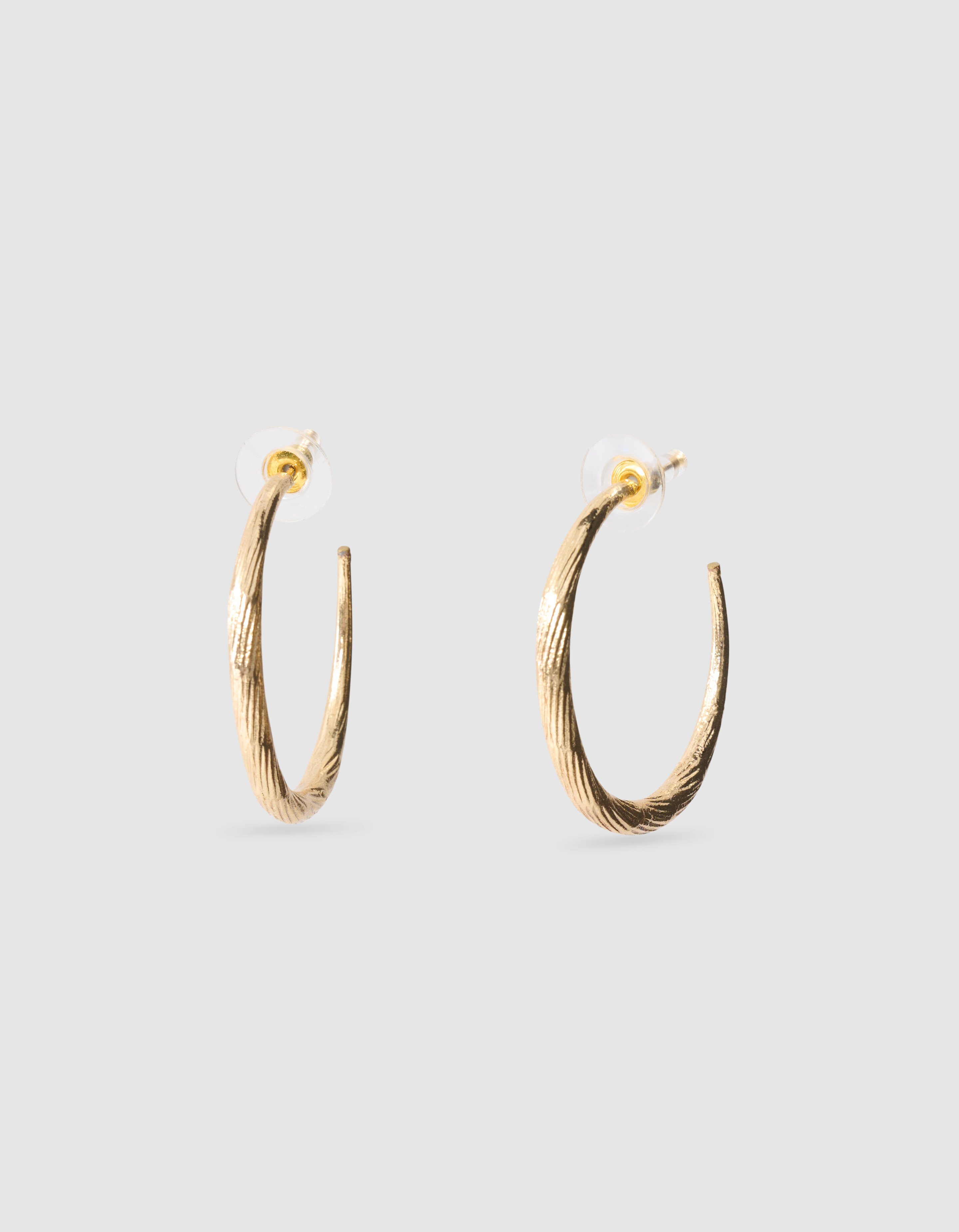 Hammerd Hoop Ohrringe Gold SHOEBY ACCESSOIRES