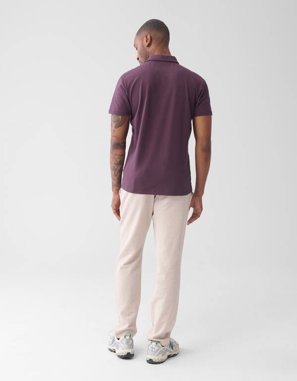 Jersey Polo Dunkelviolett SHOEBY MEN