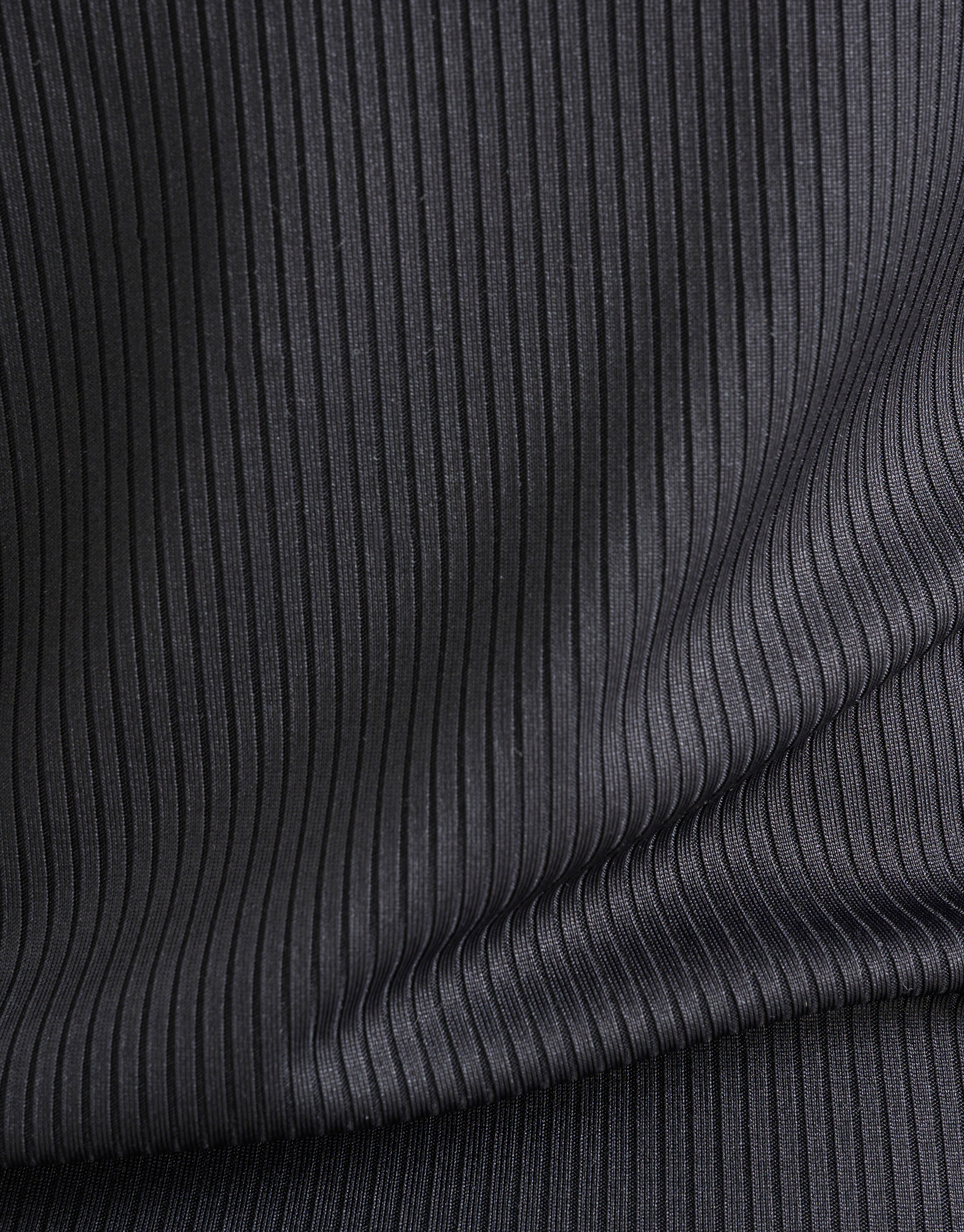 Rippstrick-Rollkragenpullover Schwarz SHOEBY WOMEN