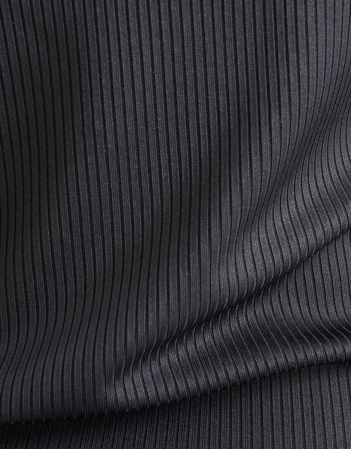 Rippstrick-Rollkragenpullover Schwarz SHOEBY WOMEN