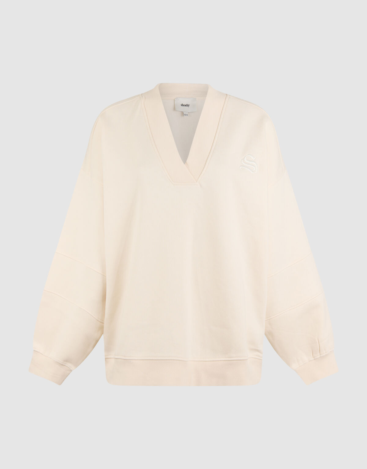 Varsity Logo Pullover Off White SHOEBY WOMEN