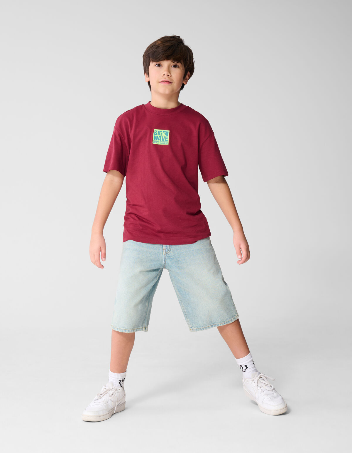 Baggy Fit Shorts gebleicht SHOEBY BOYS