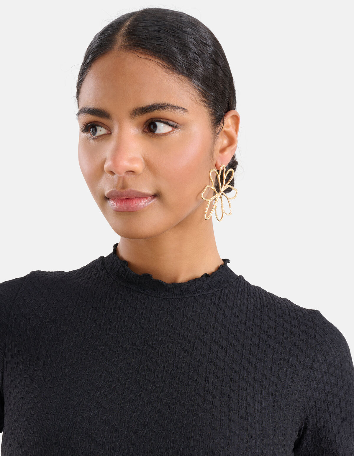 Blumen-Ohrringe Gold SHOEBY ACCESSOIRES