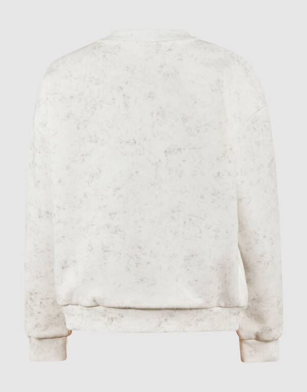 Bedruckter Smiley-Kunstpullover Weiß SHOEBY BOYS