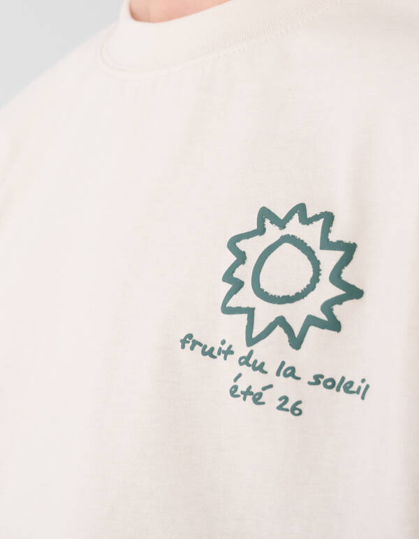 Soleil Artwork T-Shirt Beige SHOEBY BOYS