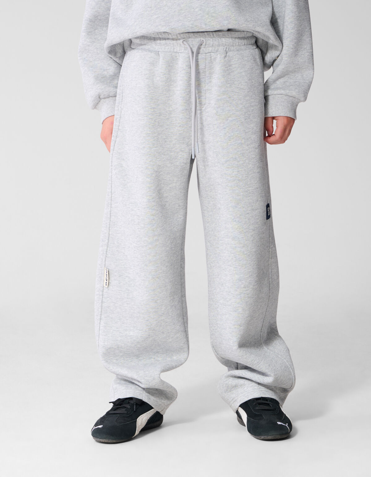 Melange Balloon Fit Hose Hellgrau SHOEBY BOYS