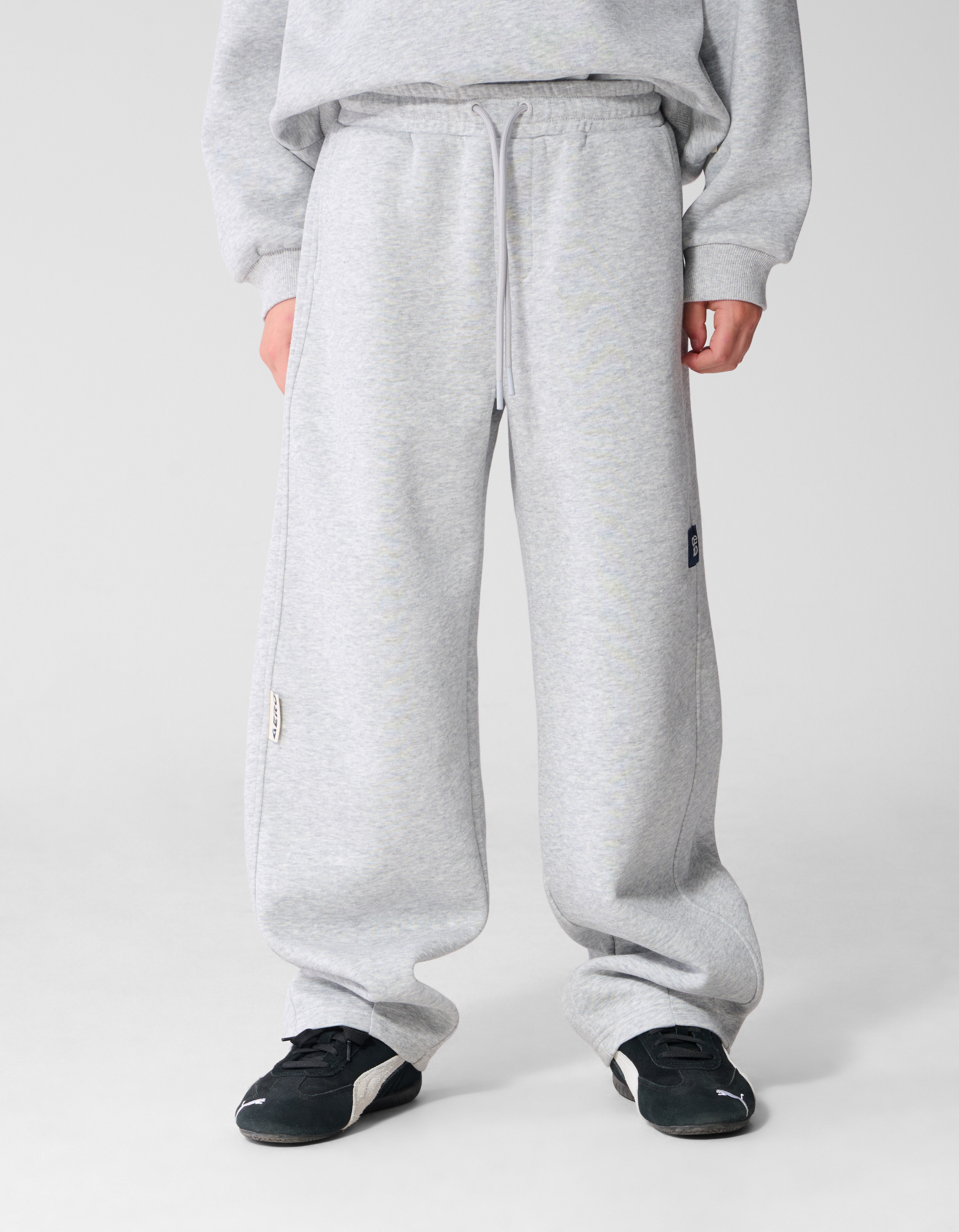 Melange Balloon Fit Hose Hellgrau SHOEBY BOYS