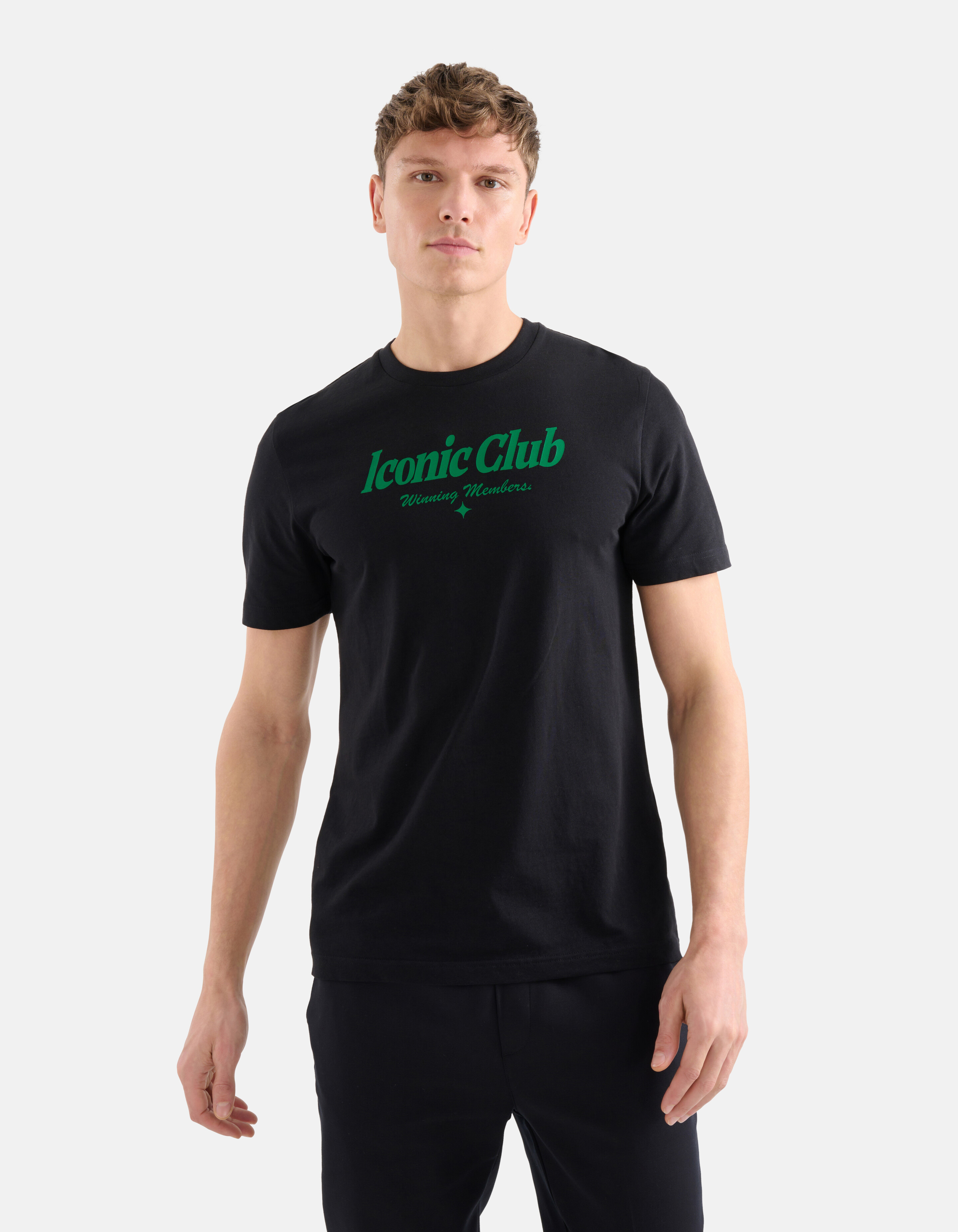 Print-T-Shirt Schwarz SHOEBY MEN
