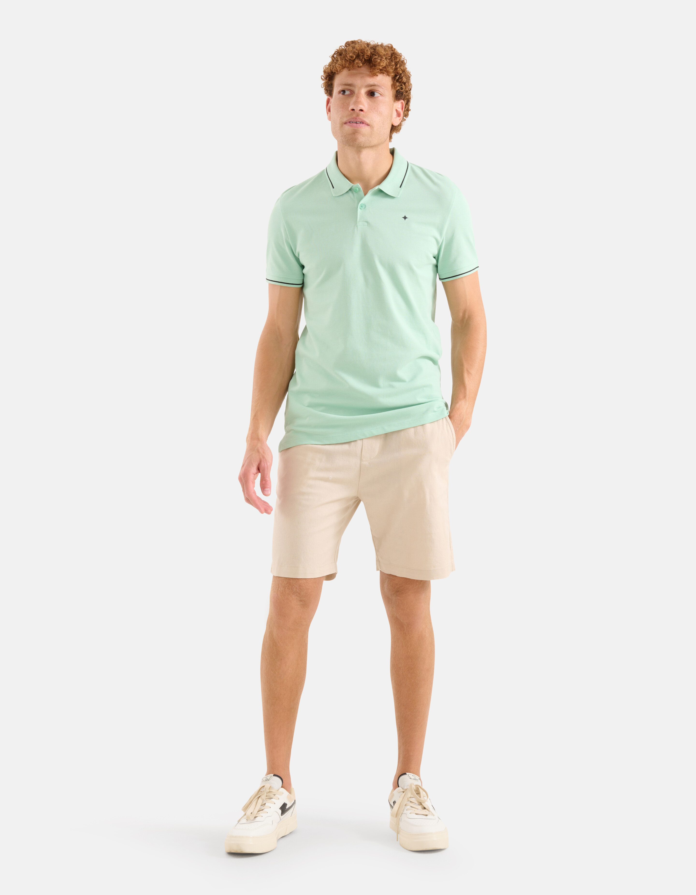 Basic Polo Hellgrün SHOEBY MEN