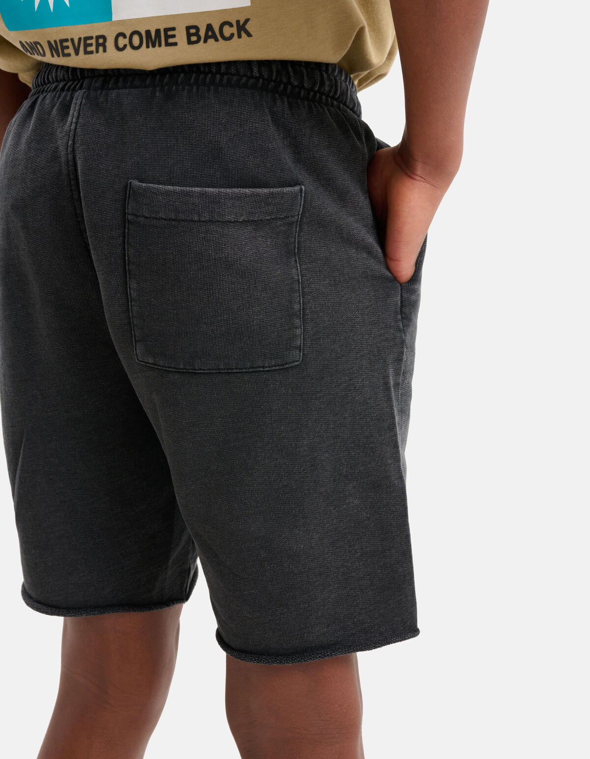 Acid Washed Short Schwarz SHOEBY BOYS