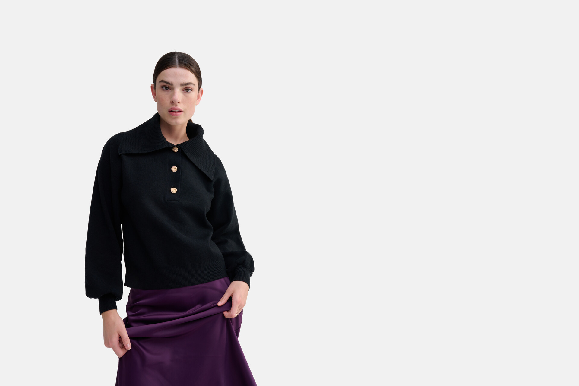 Pullover mit großem Kragen SHOEBY WOMEN
