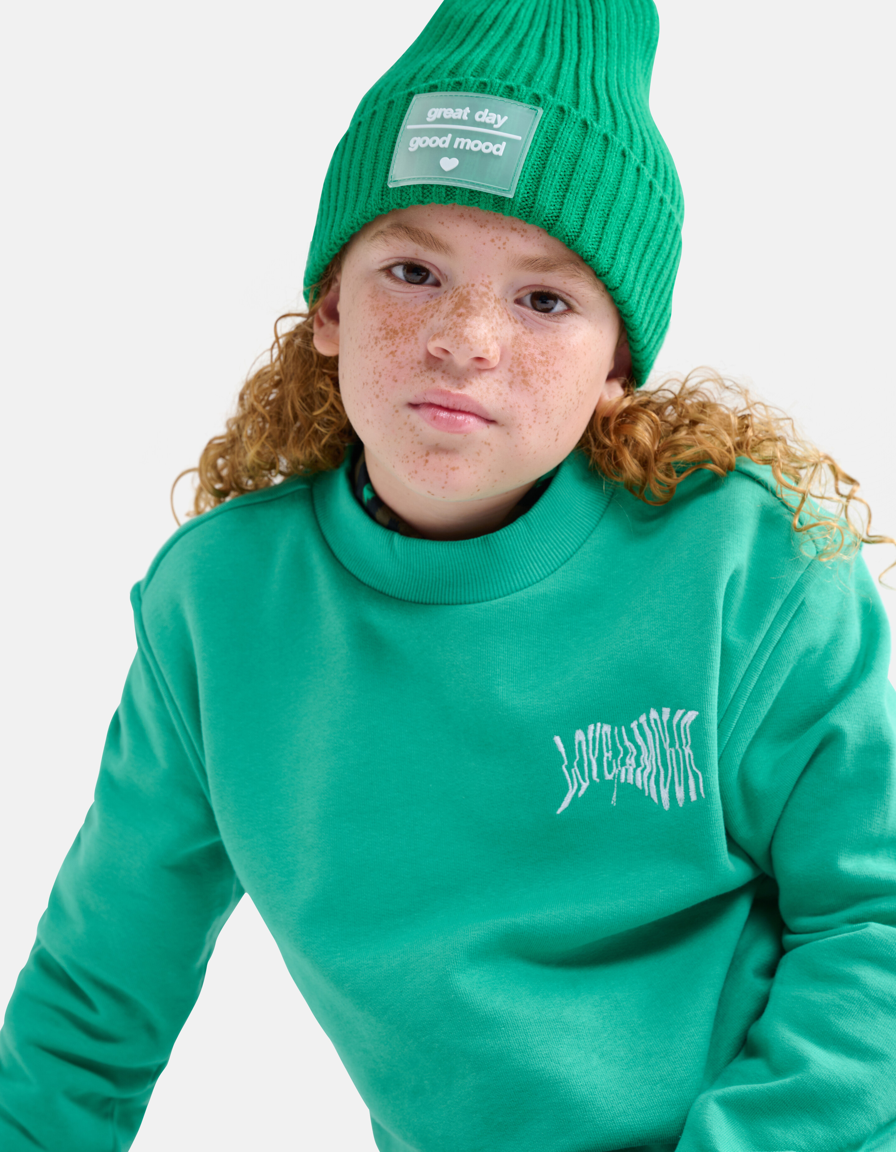 Sweatshirt mit Aufdruck Grün SHOEBY GIRLS