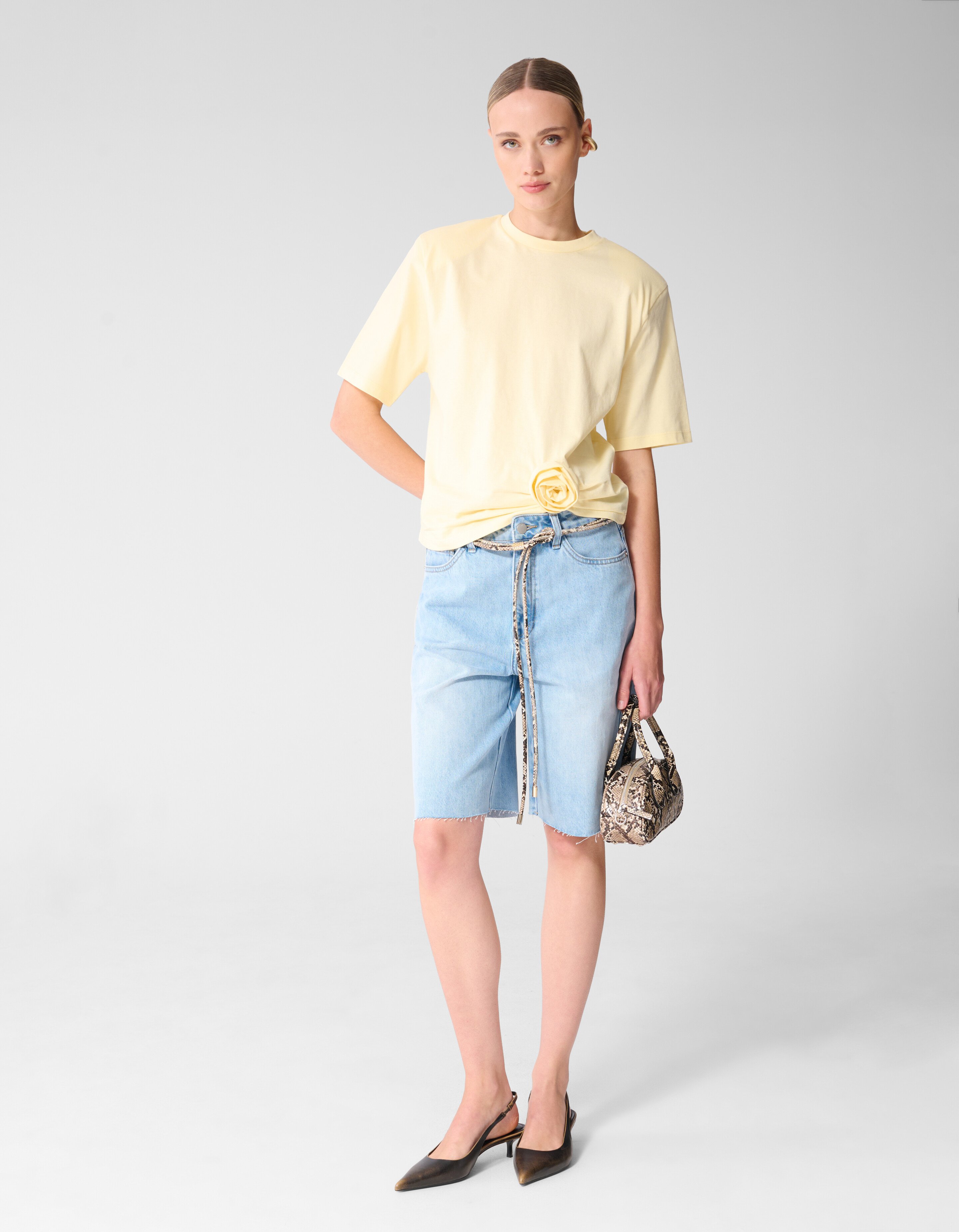 Blumen-T-Shirt Gelb SHOEBY WOMEN