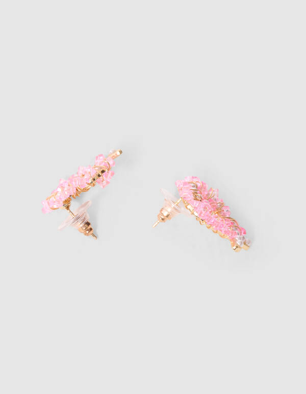 Heart Beads Ohrringe Rosa SHOEBY ACCESSOIRES