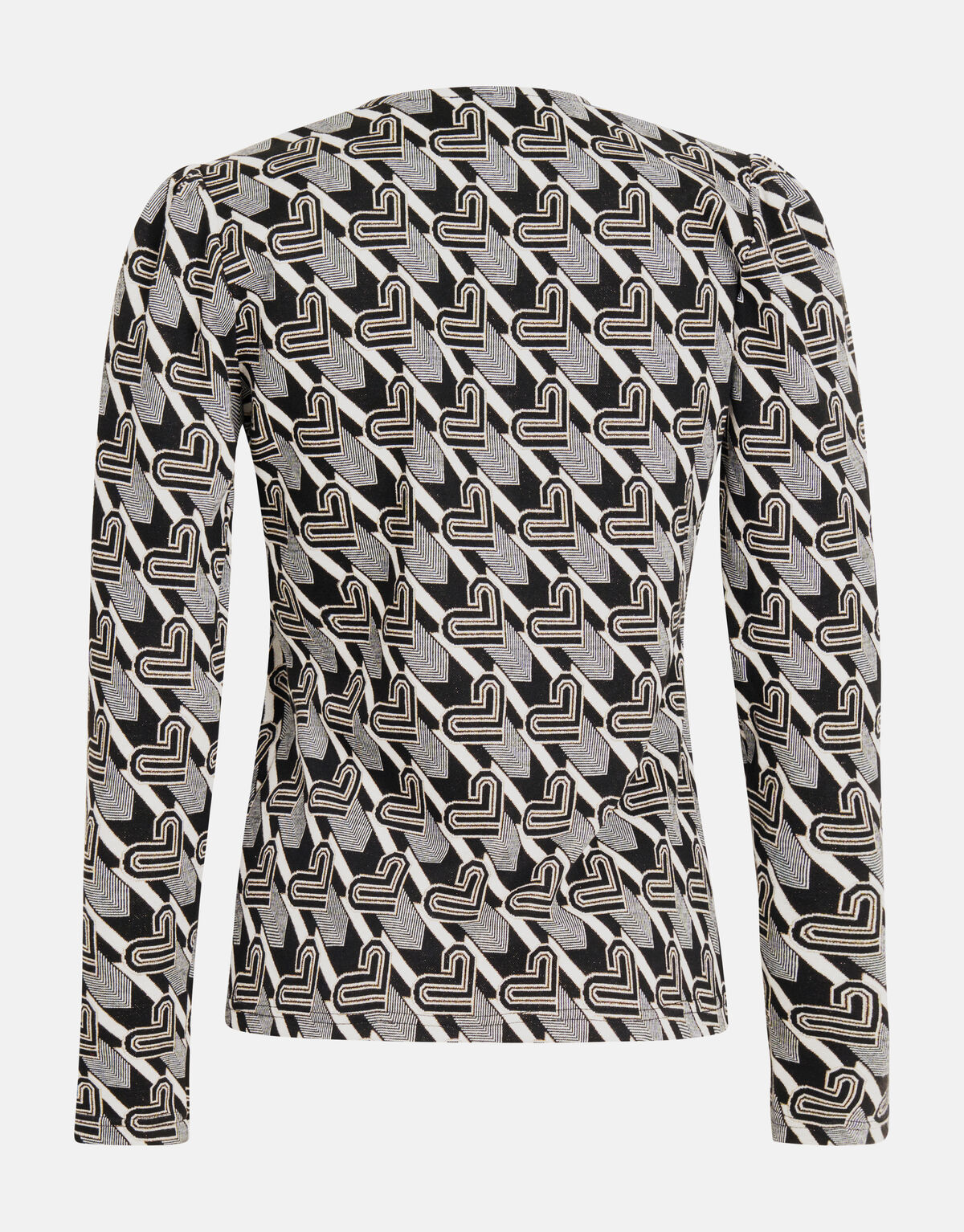Monogramm-Top Schwarz/Weiß SHOEBY WOMEN