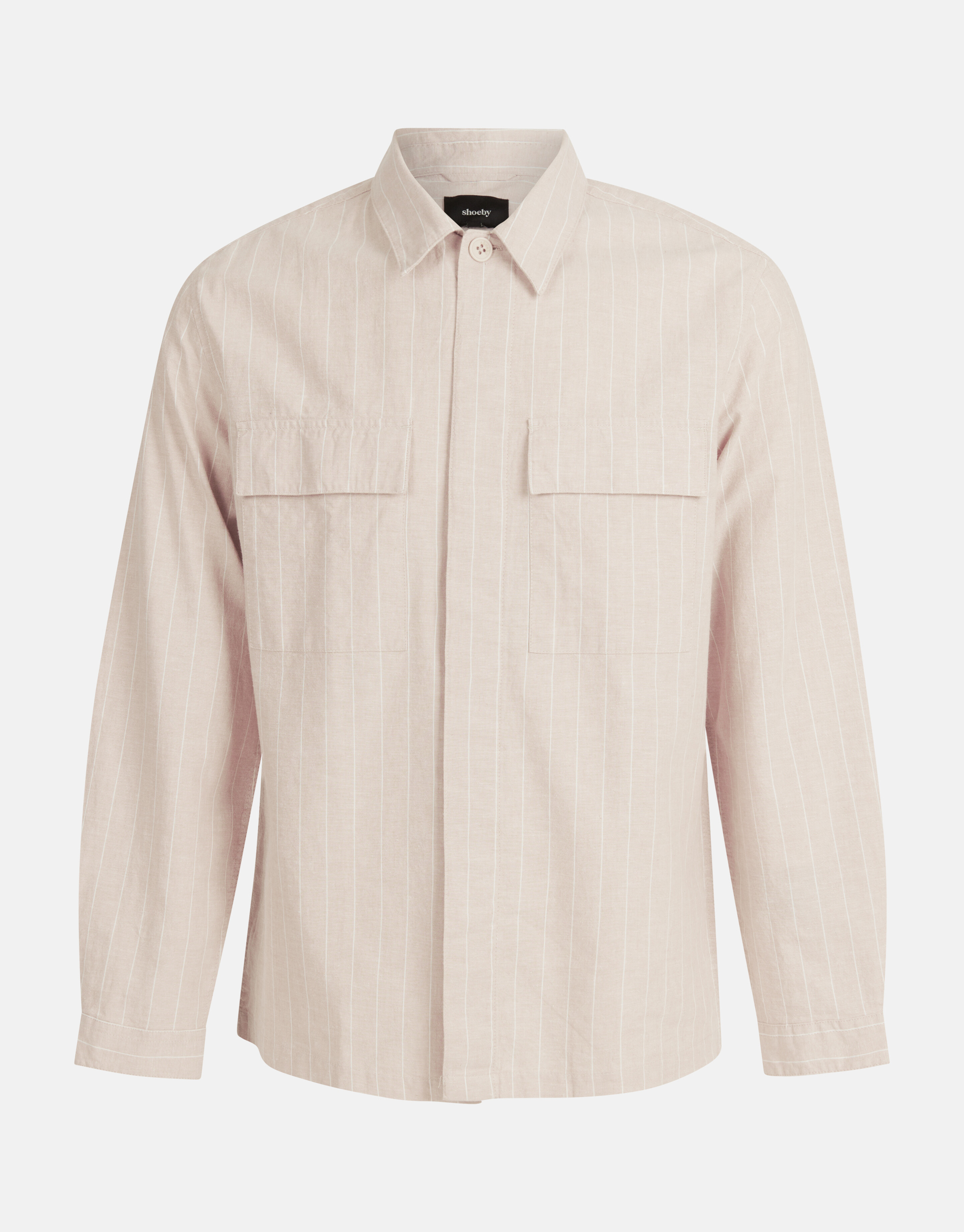 Leinen-Overshirt Beige SHOEBY MEN