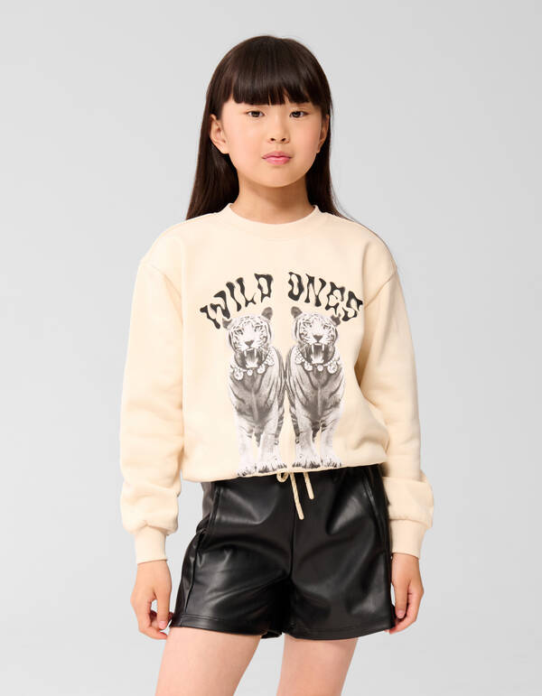 Vegane Lederhose Sportlich Schwarz SHOEBY GIRLS