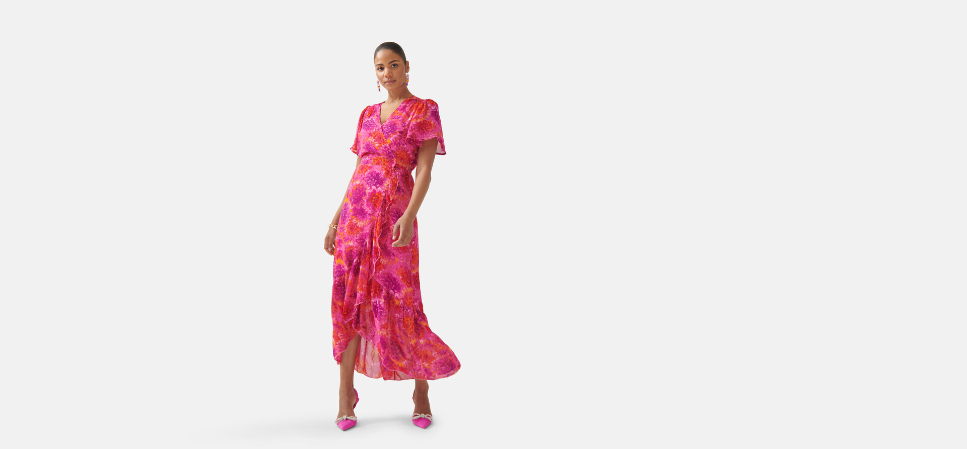 Bedrucktes Kleid Pink By Fred SHOEBY WOMEN