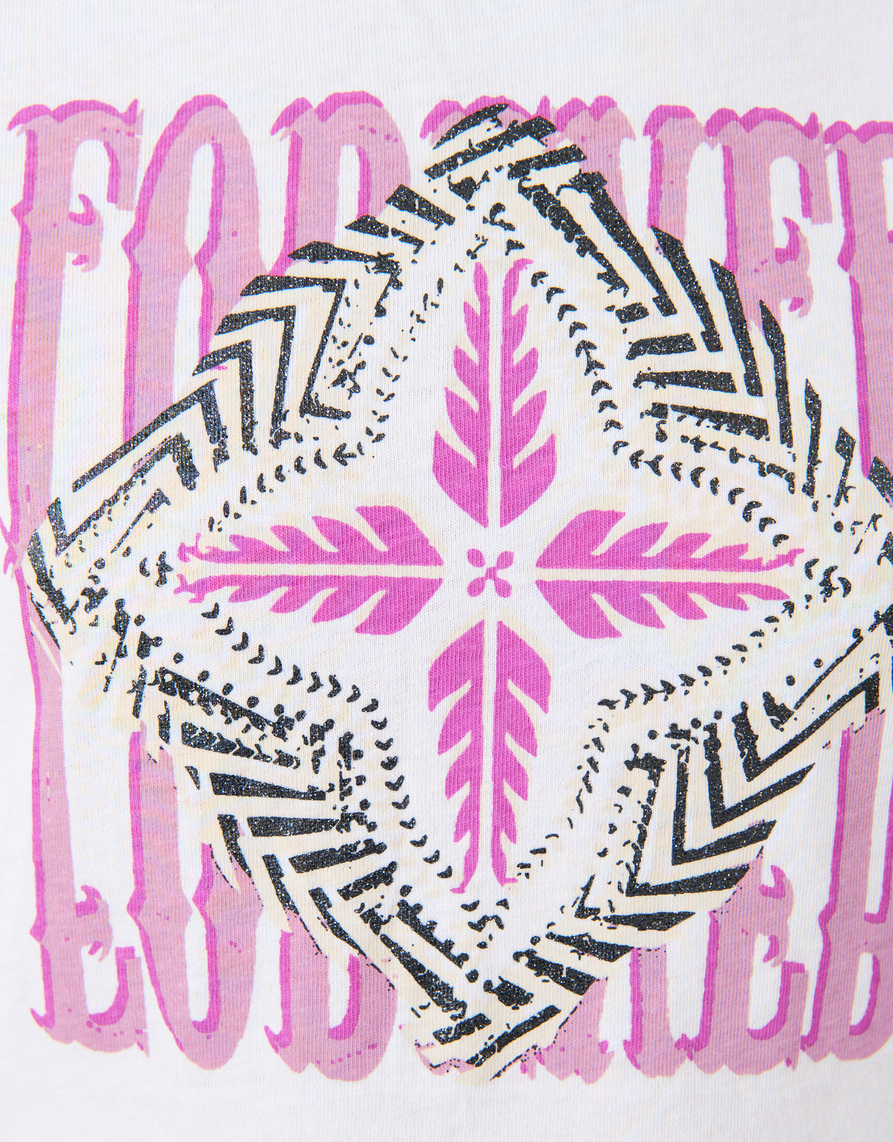 T-Shirt mit grafischem Aufdruck Weiß SHOEBY GIRLS
