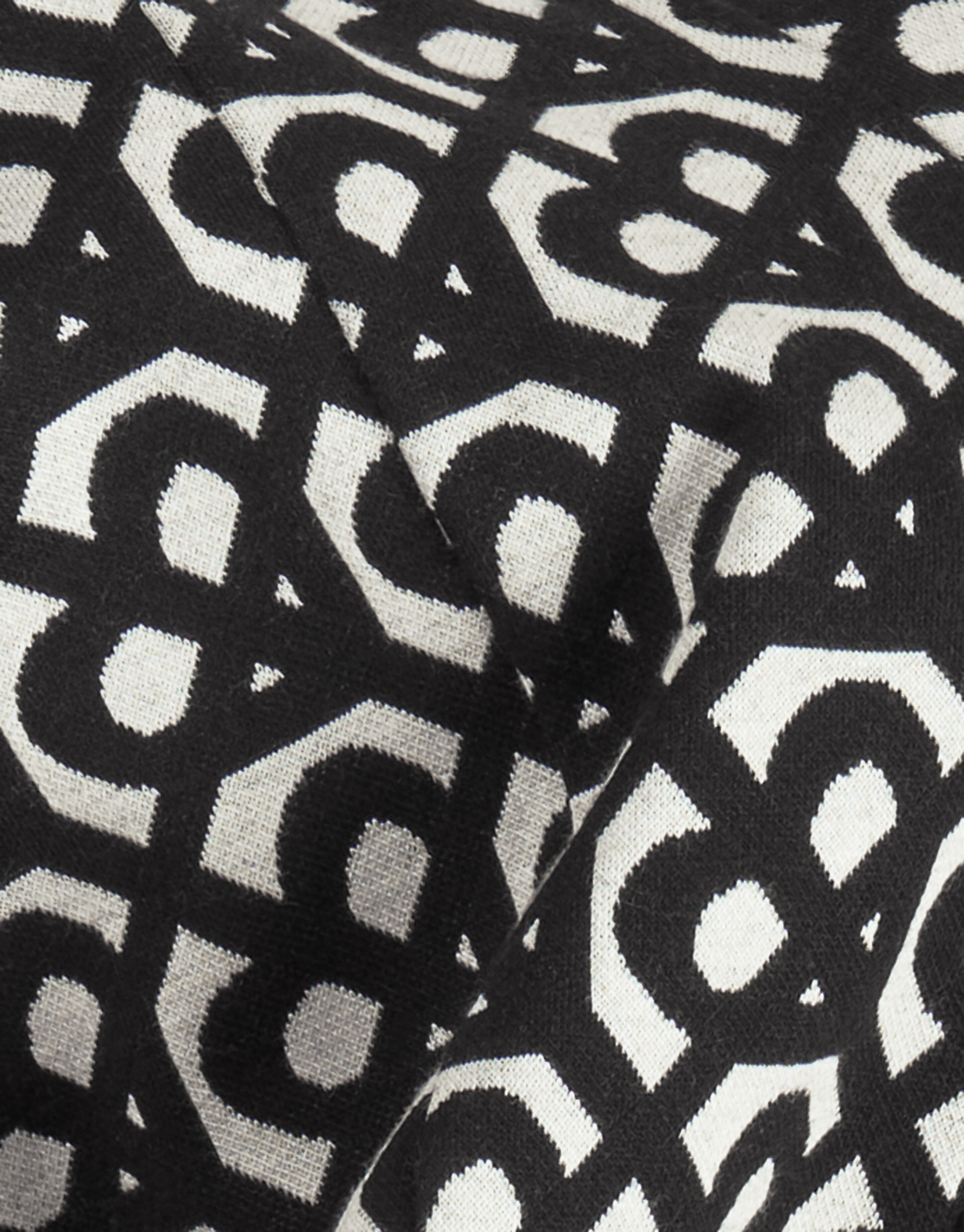 Monogramm-Schlaghose Schwarz SHOEBY GIRLS