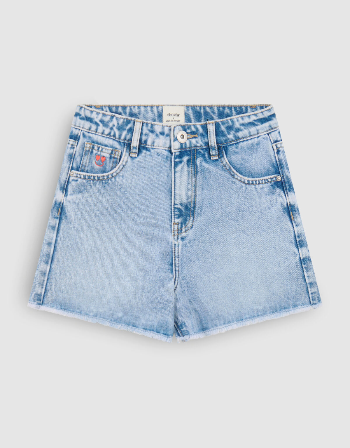Stickerei Denim Short Blue By Lizzy SHOEBY GIRLS