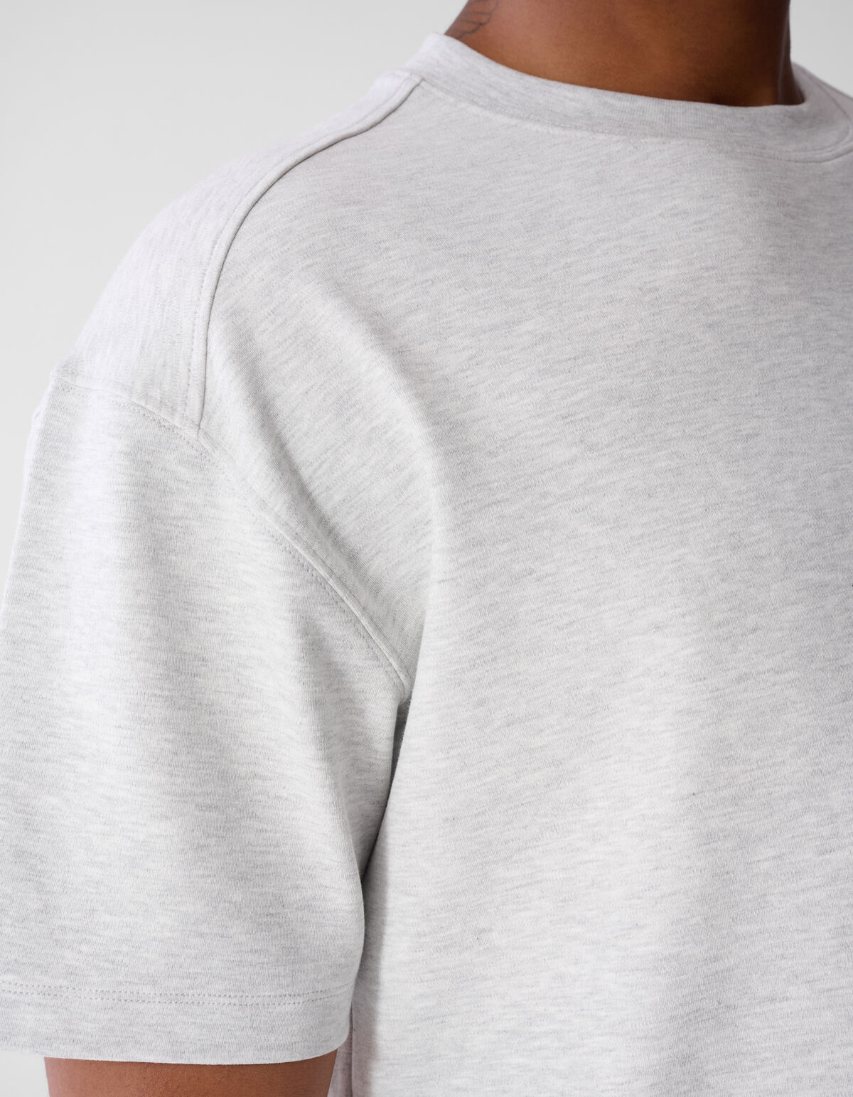 Label-T-Shirt Hellgrau SHOEBY MEN