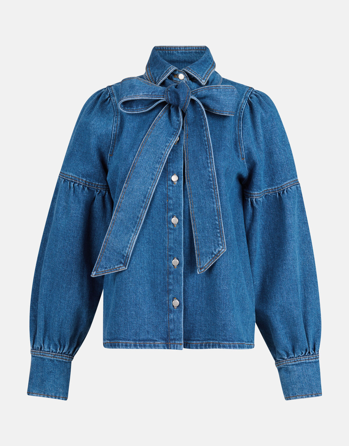 Denim Blouse Mediumstone By Mieke SHOEBY WOMEN