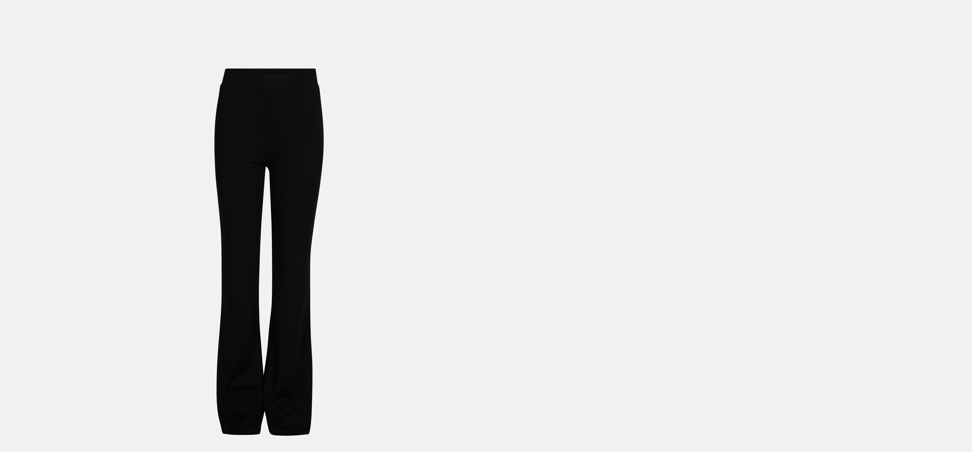 Ausgestellte Rippen-Leggings Schwarz SHOEBY GIRLS