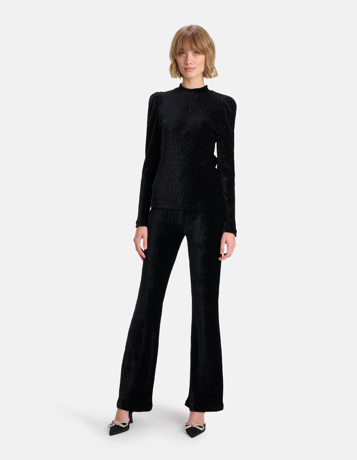 Samt-Top Schwarz SHOEBY WOMEN