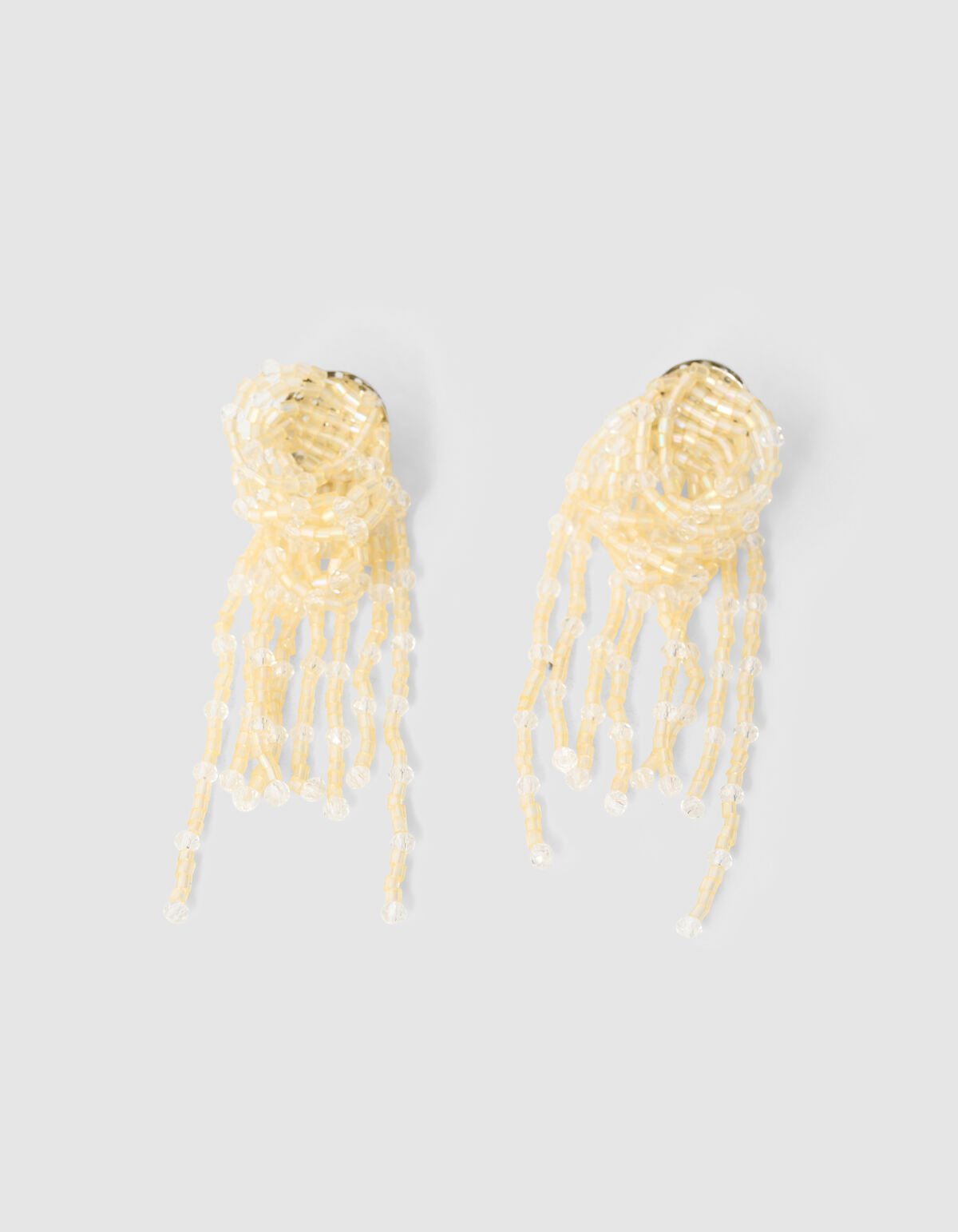 Multi Beaded Ohrringe Hellgelb SHOEBY ACCESSOIRES