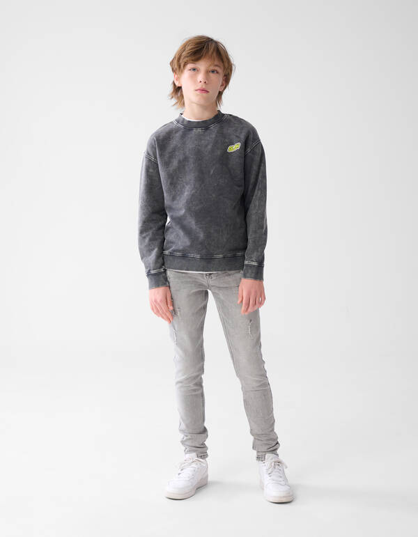 Tapered Jeans Grau SHOEBY BOYS