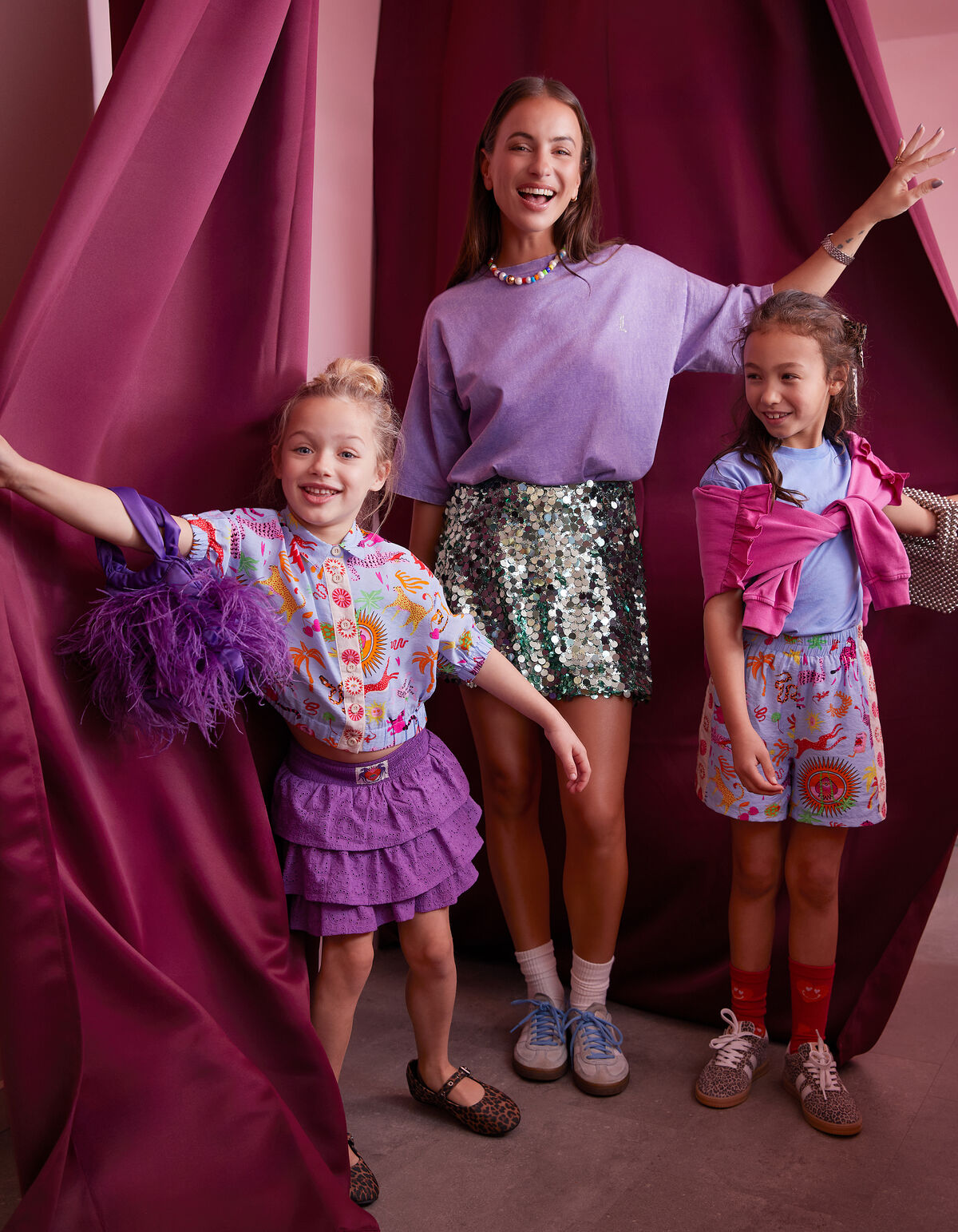 Dschungel Kunstwerk Bluse Hellblau von Lizzy SHOEBY GIRLS