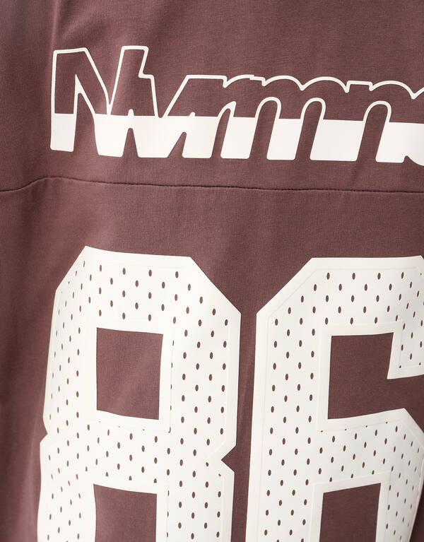 Oversized Rugby-T-Shirt Braun SHOEBY BOYS