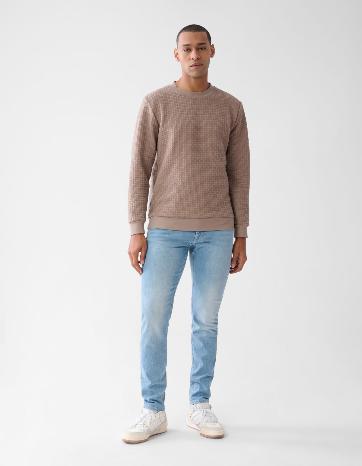 Struktur Pullover Beige SHOEBY MEN