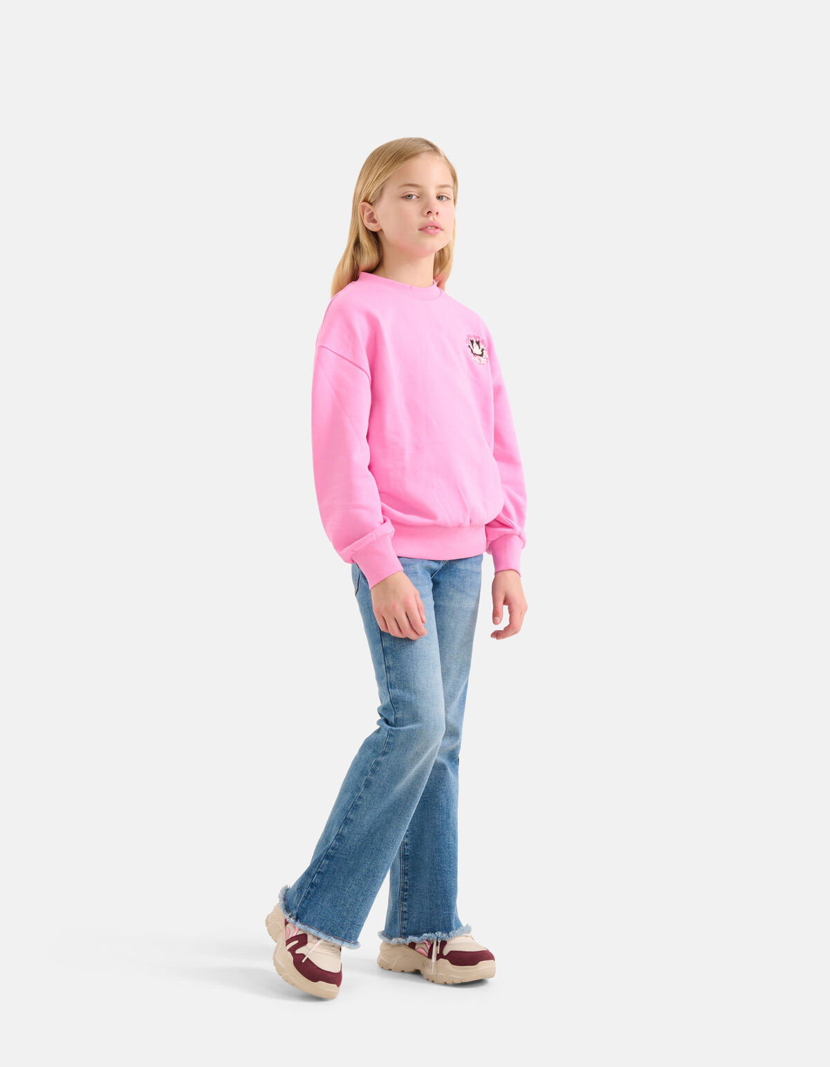 Artwork Sweater Roze SHOEBY GIRLS