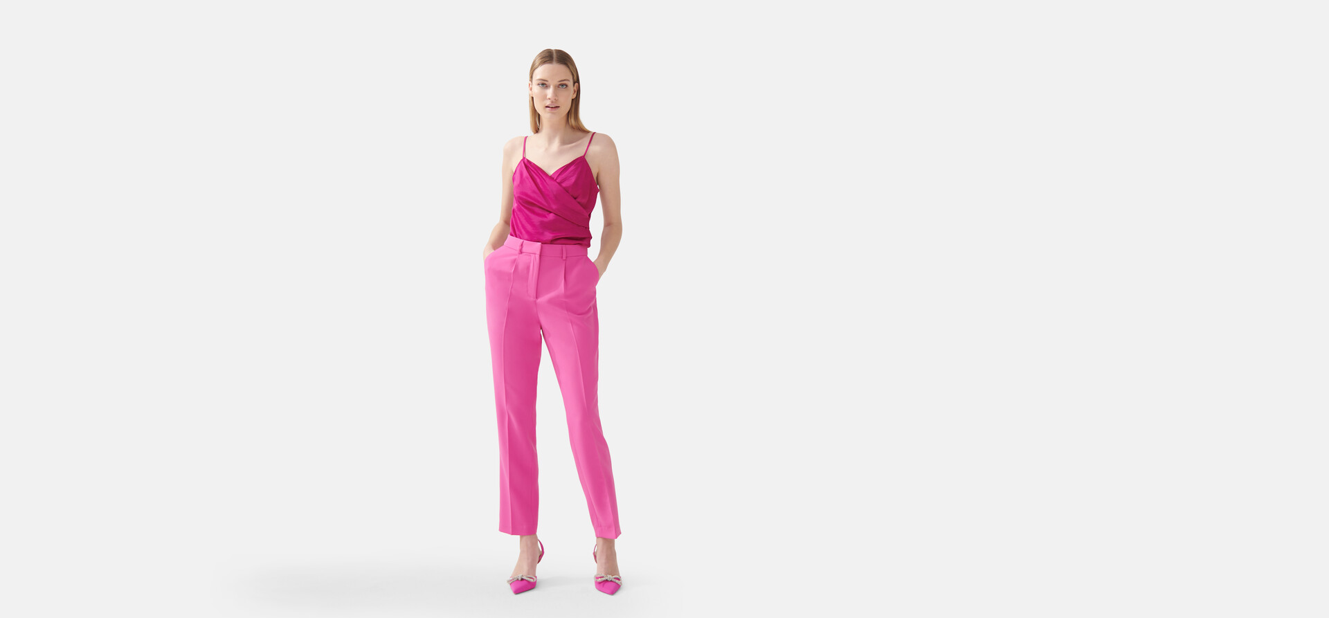 Gerade geschnittene Hose Rosa von Fred SHOEBY WOMEN