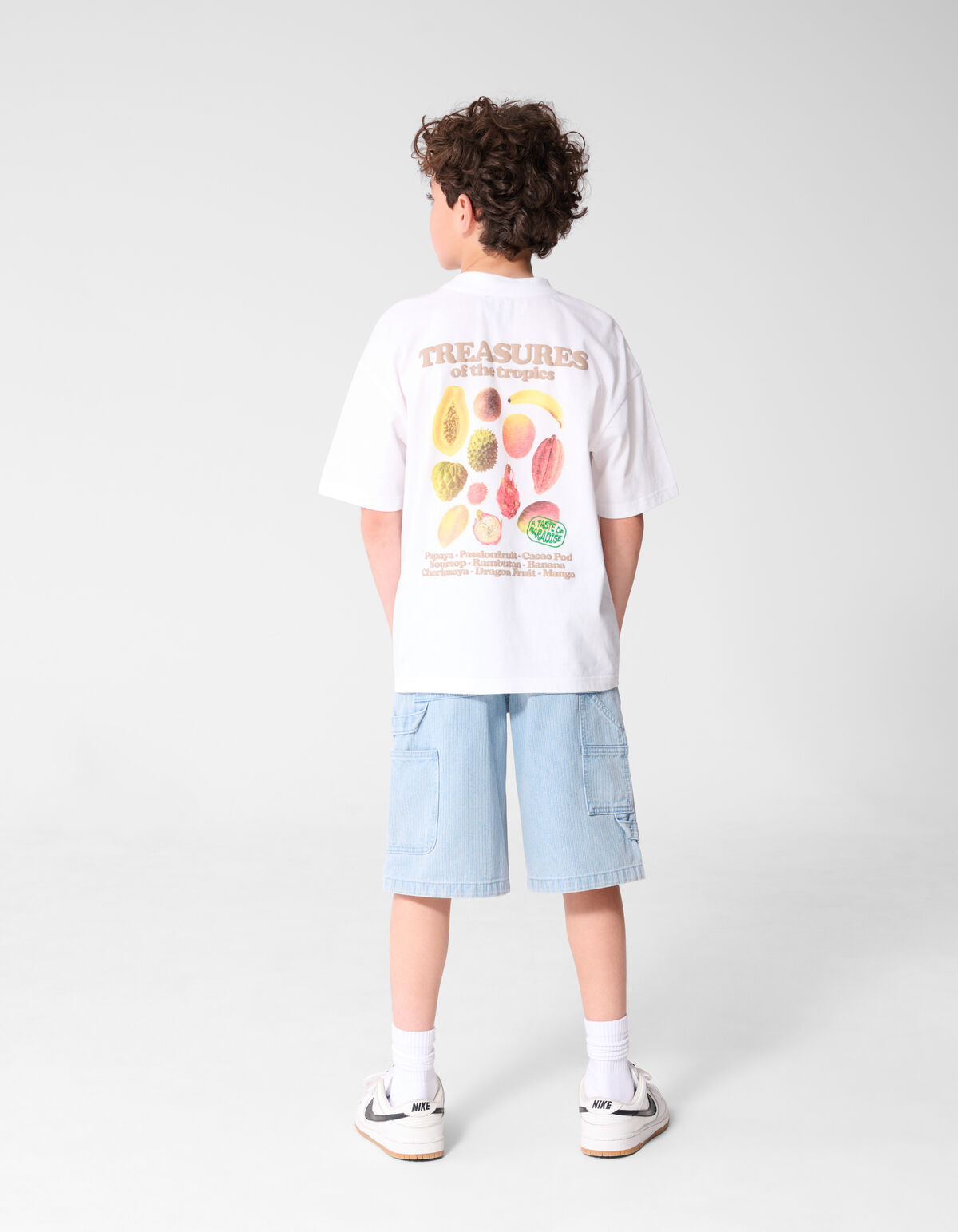 Fruit Artwork T-shirt Wit SHOEBY BOYS