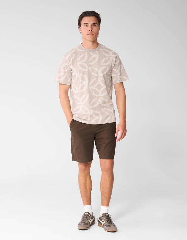 All Over Logo T-Shirt Hellbraun SHOEBY MEN