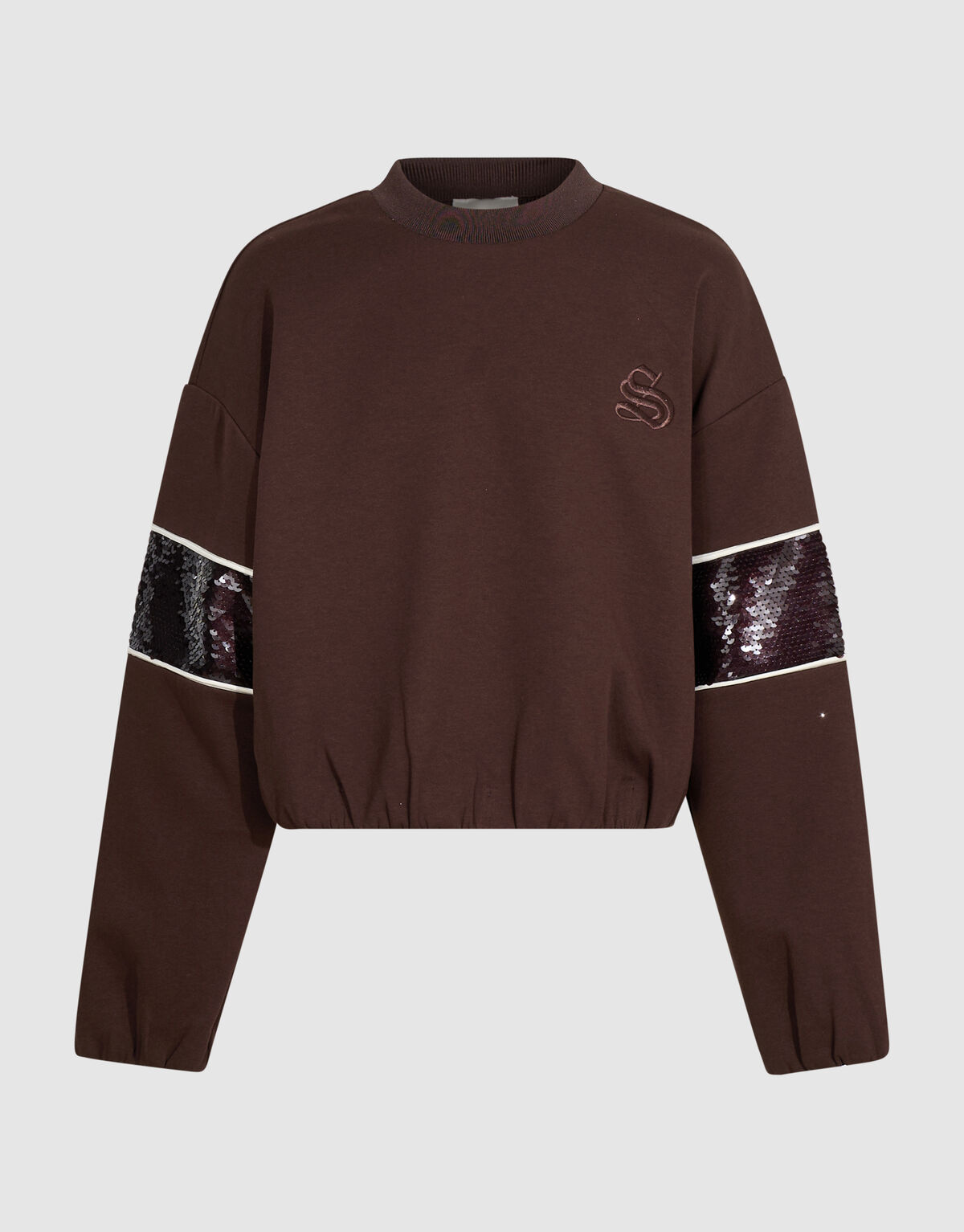 Sporty Pailletten Sweatshirt Braun SHOEBY GIRLS
