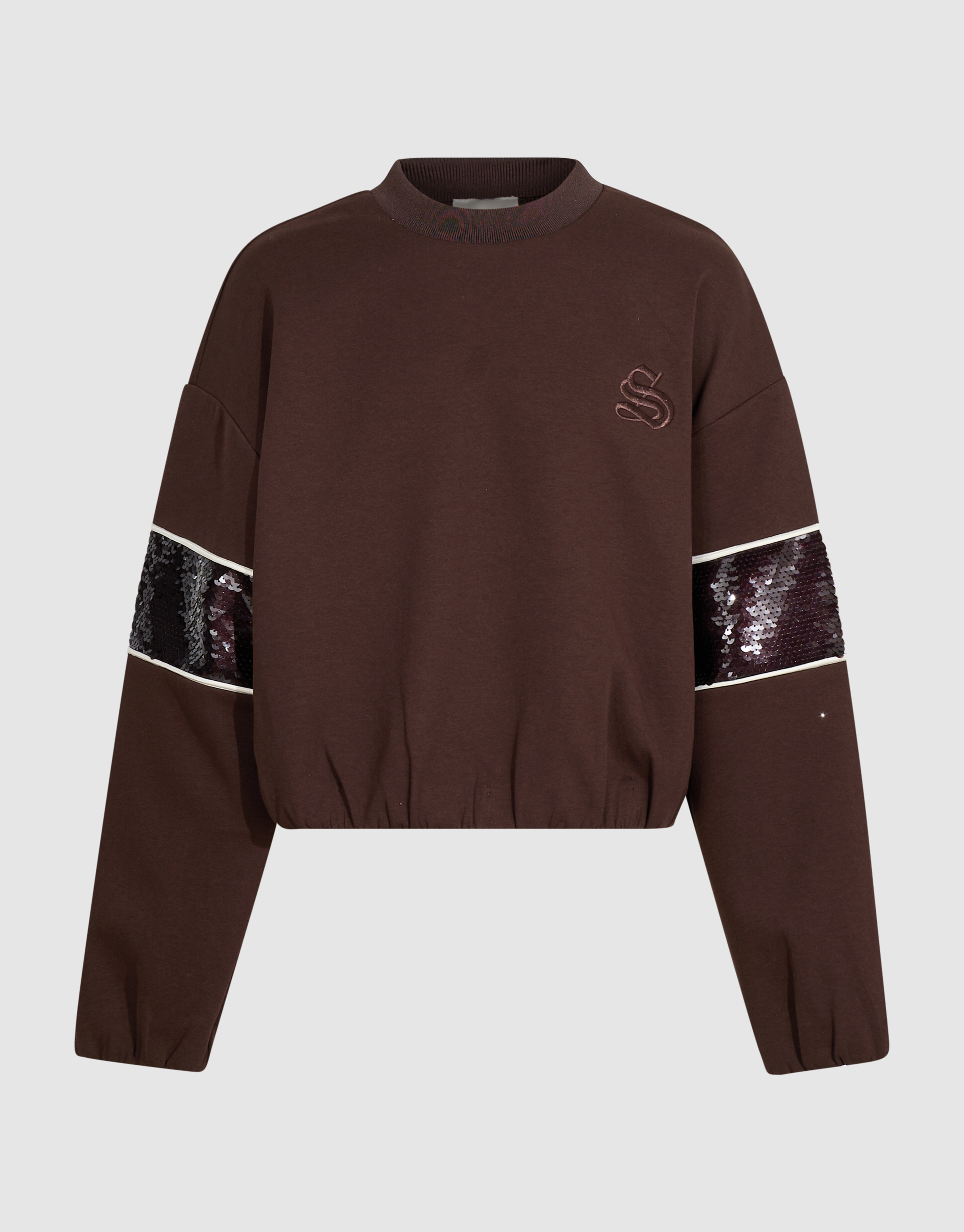 Sporty Pailletten Sweatshirt Braun SHOEBY GIRLS