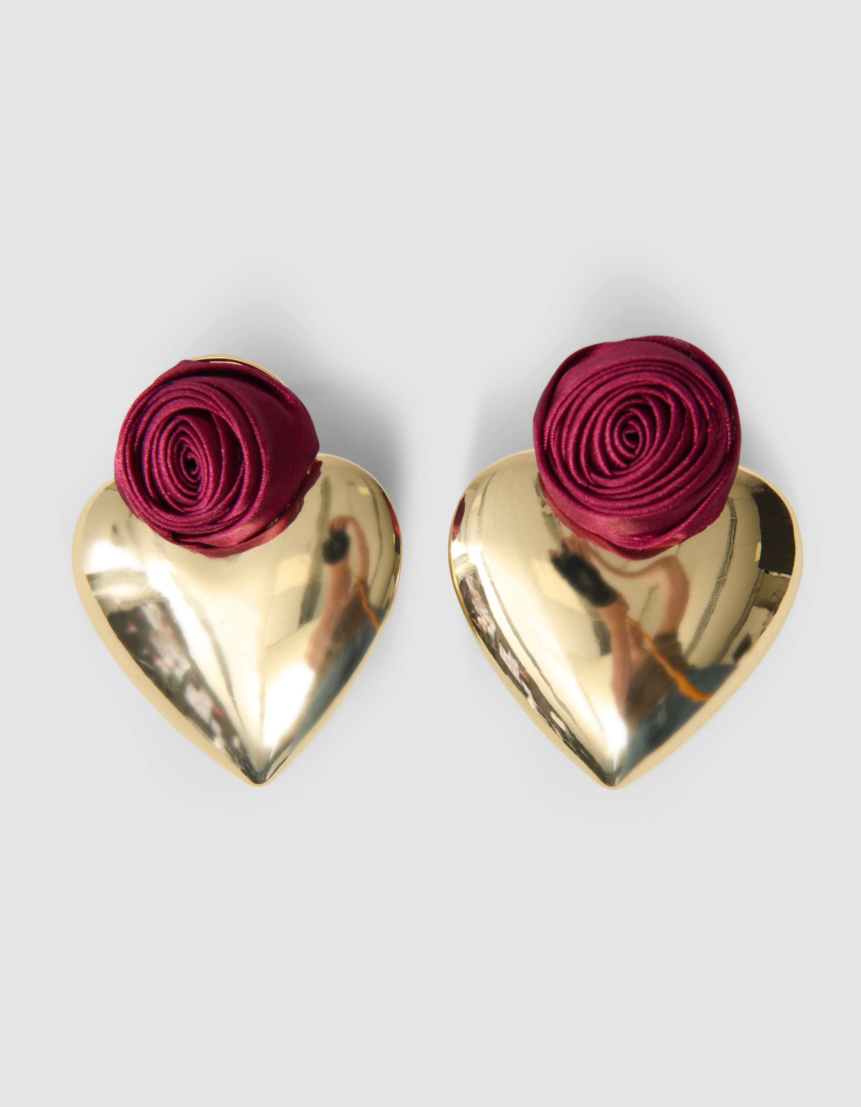 Rose Herz Ohrringe Gold SHOEBY ACCESSOIRES