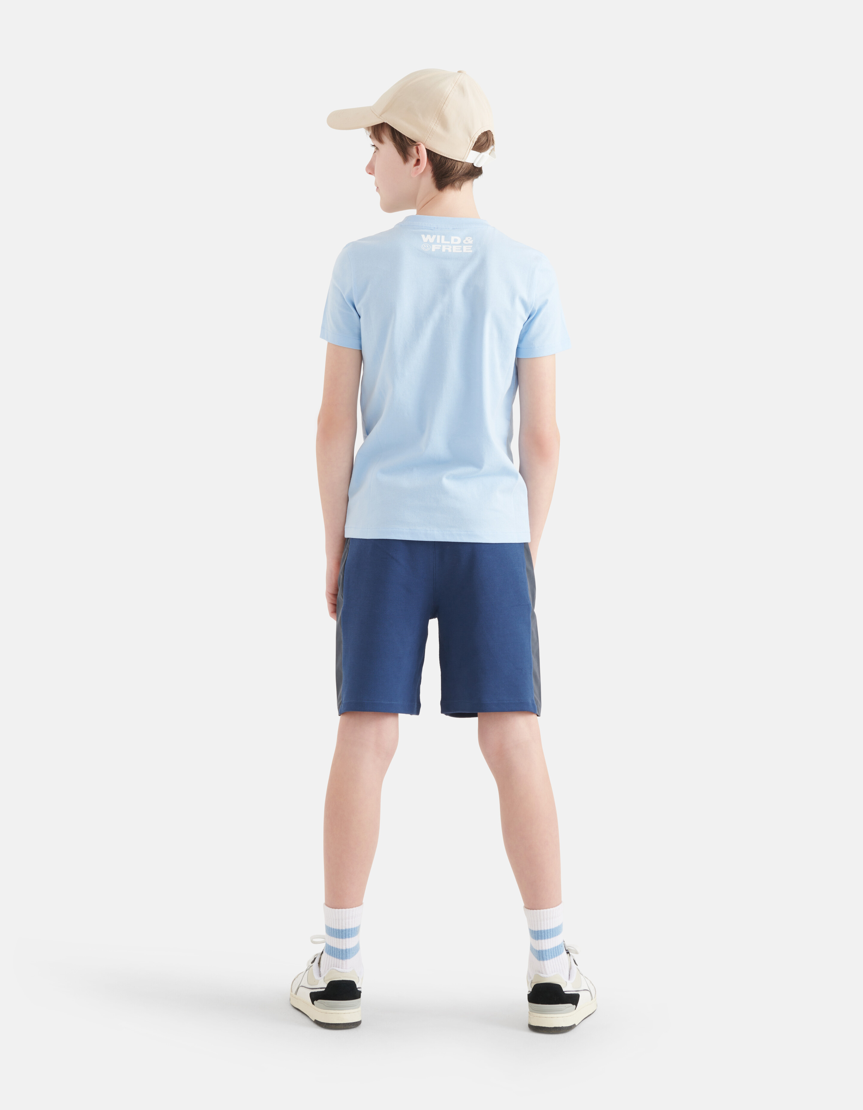 Graphic Artwork T-Shirt Hellblau SHOEBY BOYS