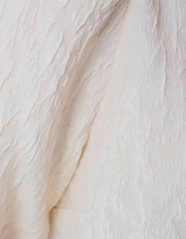 Jacquard Struktur Top Gebrochen Wei&szlig; SHOEBY WOMEN