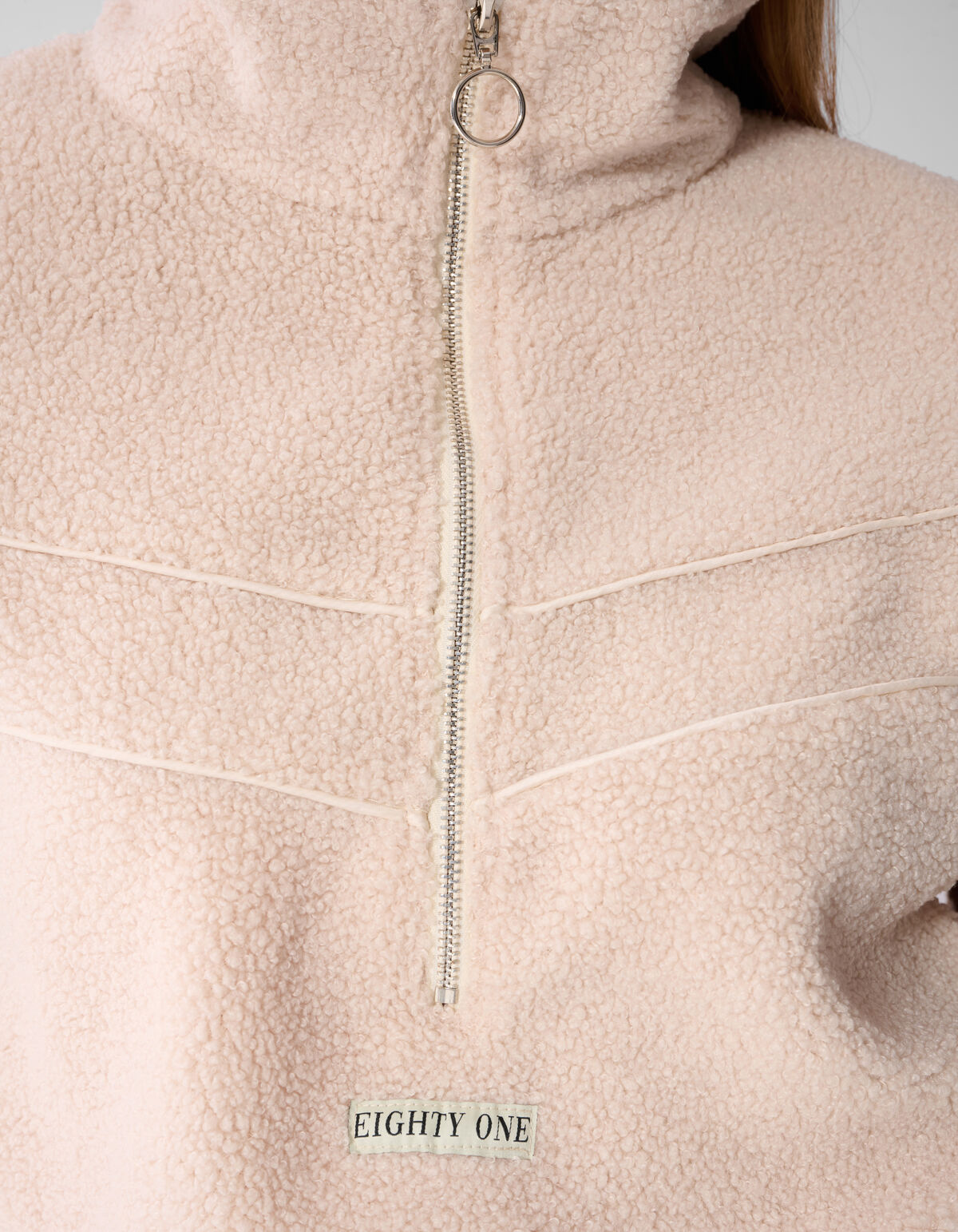 Teddy Peplum Pullover Ecru SHOEBY WOMEN