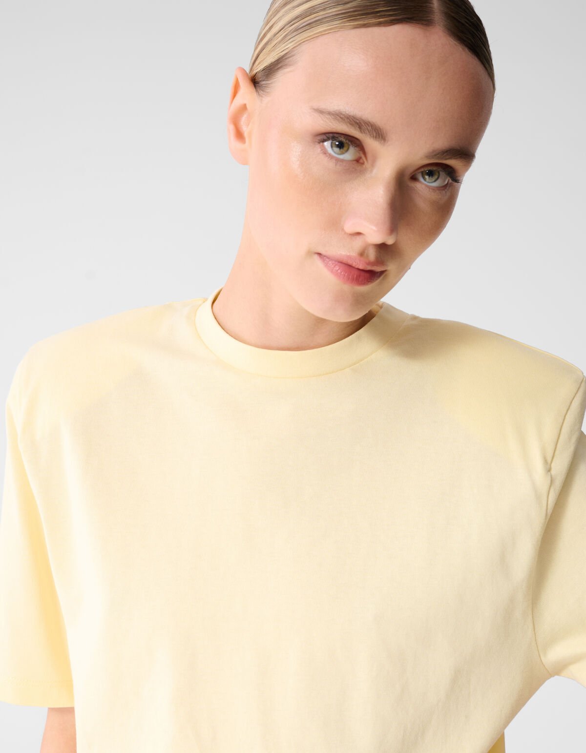 Blumen-T-Shirt Gelb SHOEBY WOMEN