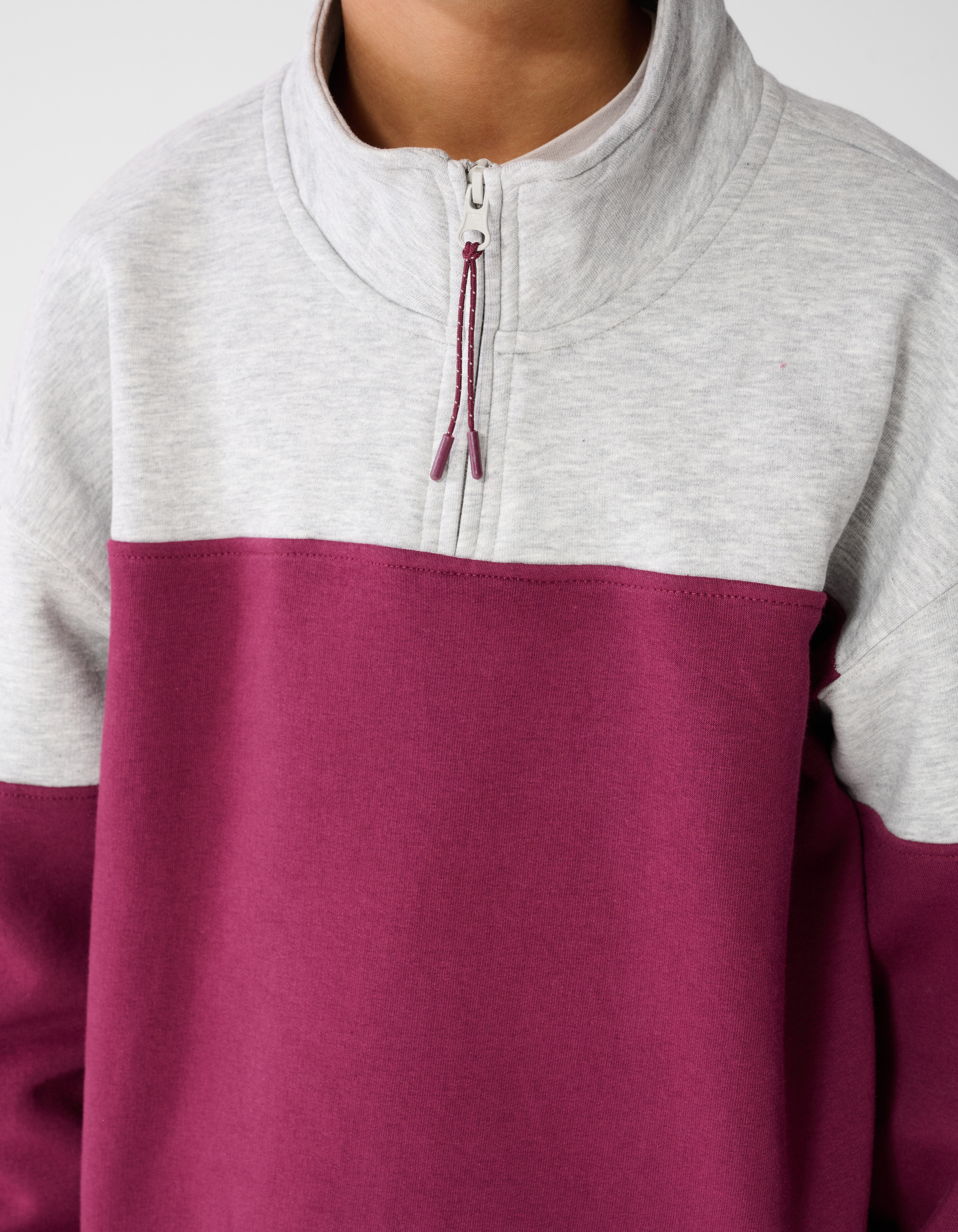 Sportlicher Pullover mit Rei&szlig;verschlus Grau/Dunk SHOEBY BOYS