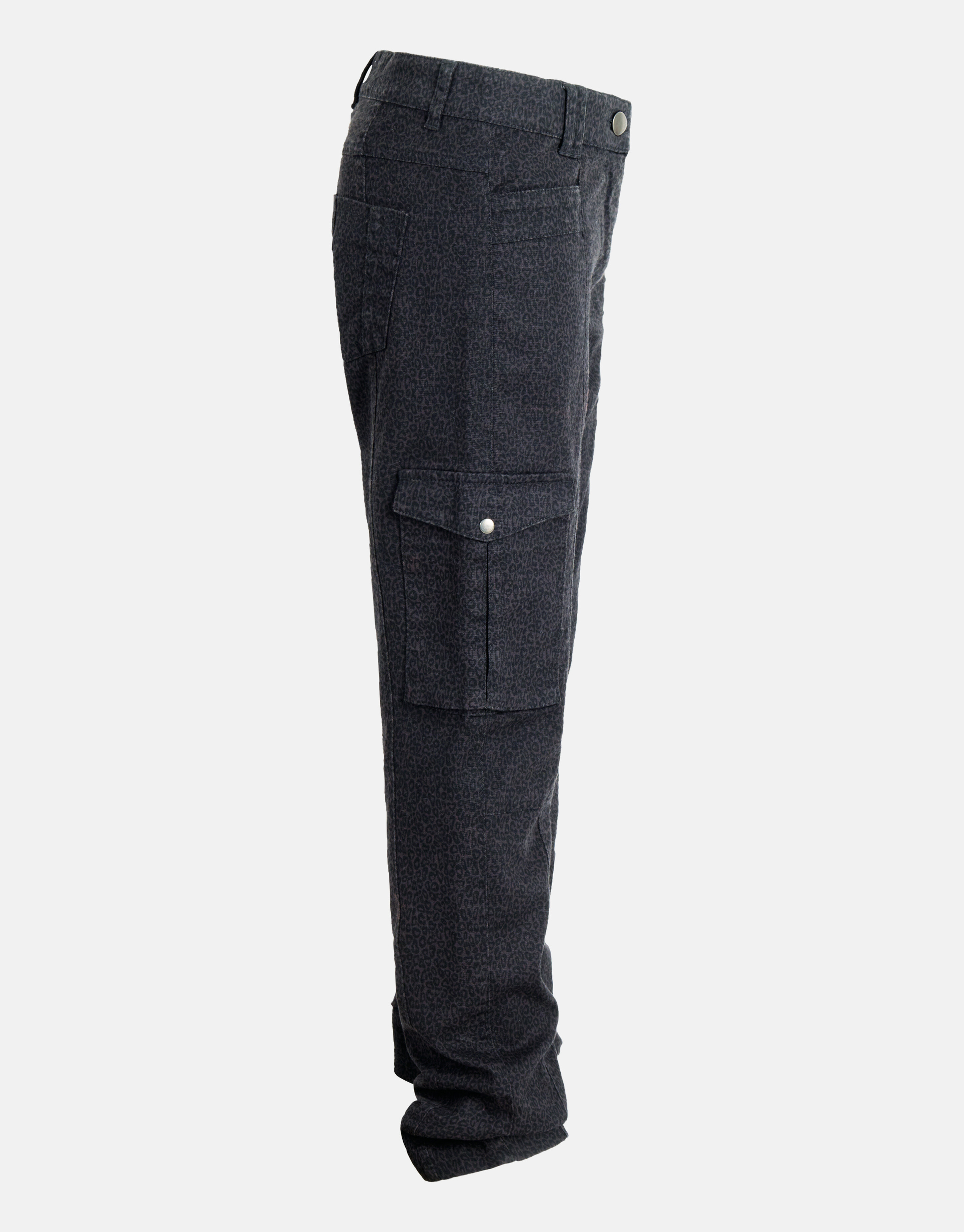 Cargo-Hose mit Leopardenmuster Dunkelgrau SHOEBY GIRLS