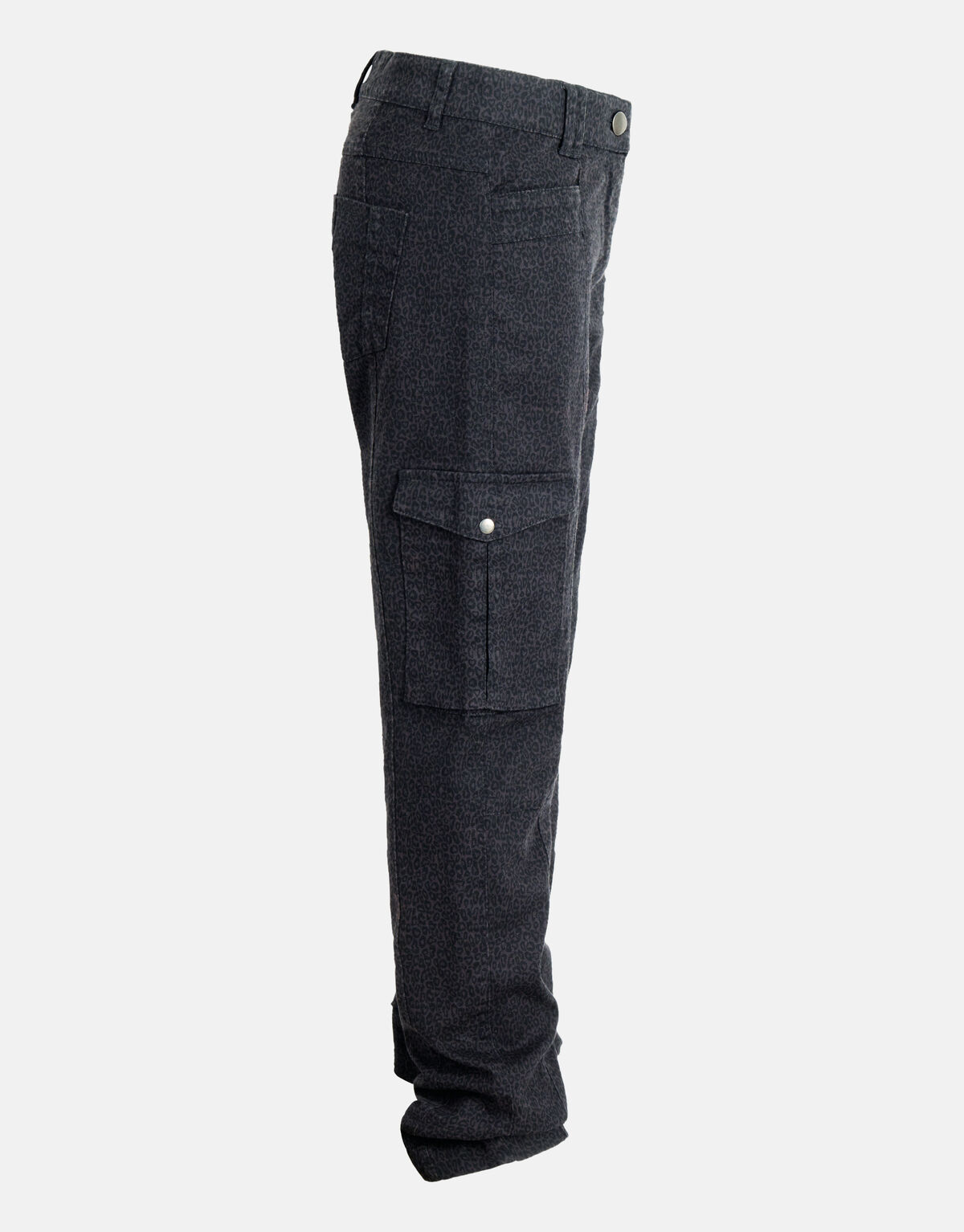 Cargo-Hose mit Leopardenmuster Dunkelgrau SHOEBY GIRLS